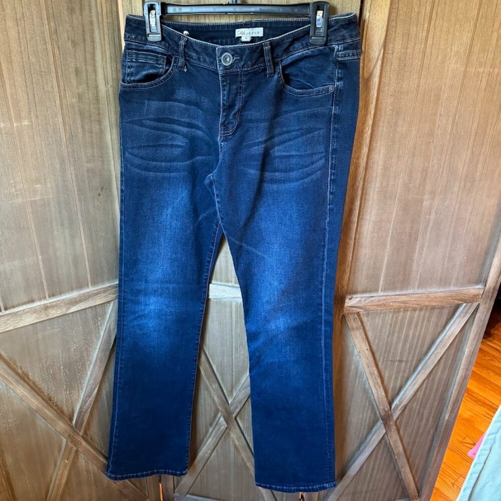 CAbi Dark Blue Jeans Size 8 33" inseam